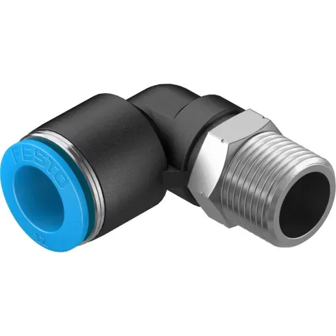 Штуцер цанговый угловой Festo QSL-3/8-12 Штуцер цанговый угловой Festo QSL-3/8-12