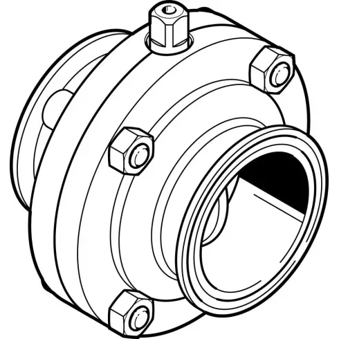 Поворотный затвор пищевой Festo VZFB-A-2-CC-V4V4V Поворотный затвор пищевой Festo VZFB-A-2-CC-V4V4V