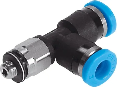 Тройник цанговый с резьбой переходной Festo QSMTL-M5-6 Тройник цанговый с резьбой переходной Festo QSMTL-M5-6