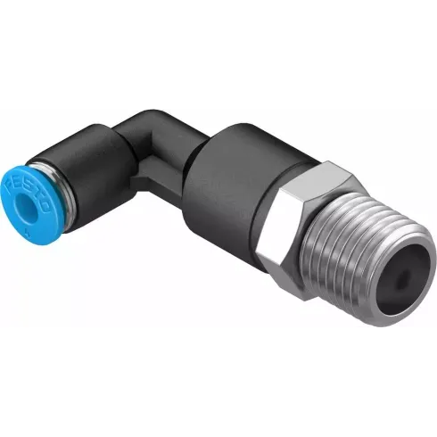 Штуцер цанговый угловой удлиненный Festo QSLL-1/4-4 Штуцер цанговый угловой удлиненный Festo QSLL-1/4-4