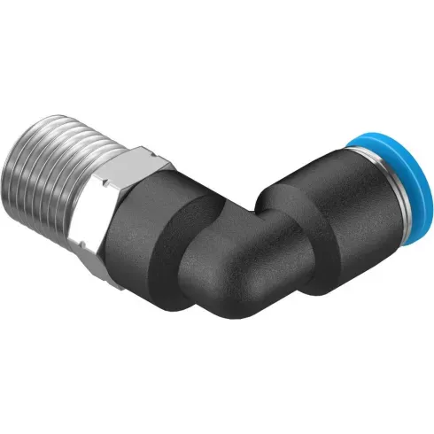 Штуцер цанговый угловой Festo QSL-1/8-4 Штуцер цанговый угловой Festo QSL-1/8-4