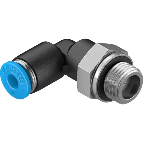 Штуцер цанговый угловой Festo QSL-G1/8-4 Штуцер цанговый угловой Festo QSL-G1/8-4