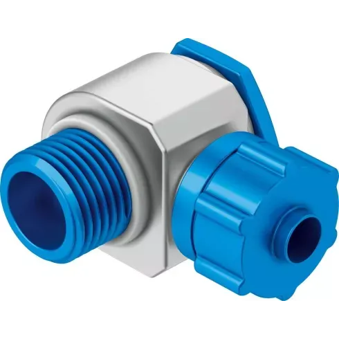 Штуцер ниппельный угловой с накидной гайкой Festo LCK-1/4-PK-4-KU Штуцер ниппельный угловой с накидной гайкой Festo LCK-1/4-PK-4-KU