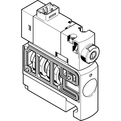 Распределитель с электроуправлением Festo CPVSC1-M1LH-J-T-Q3 Распределитель с электроуправлением Festo CPVSC1-M1LH-J-T-Q3