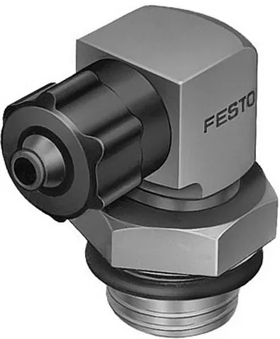 Штуцер ниппельный угловой с накидной гайкой Festo LCKN-1/8-PK-4 Штуцер ниппельный угловой с накидной гайкой Festo LCKN-1/8-PK-4