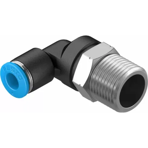 Штуцер цанговый угловой Festo QSL-3/8-6 Штуцер цанговый угловой Festo QSL-3/8-6