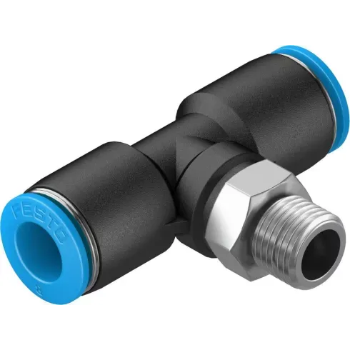 Тройник цанговый с резьбой переходной Festo QST-1/8-8 Тройник цанговый с резьбой переходной Festo QST-1/8-8