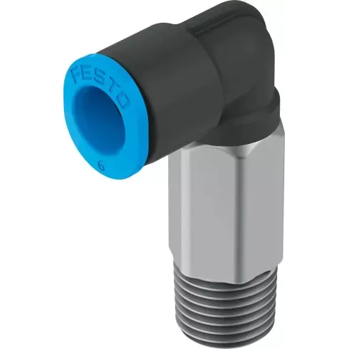 Штуцер цанговый угловой удлиненный Festo QSMLL-1/8-6 Штуцер цанговый угловой удлиненный Festo QSMLL-1/8-6