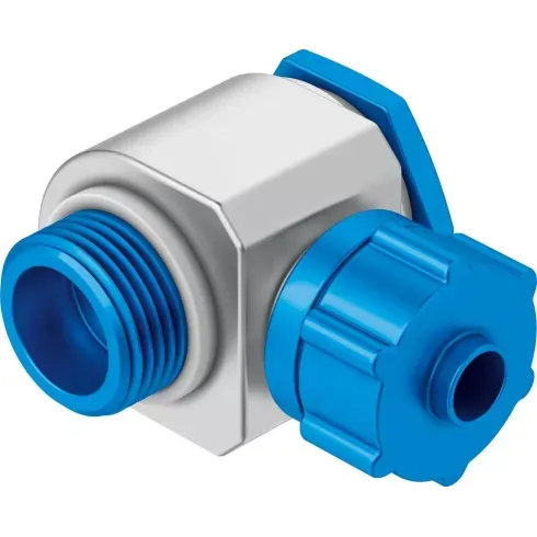Штуцер ниппельный угловой с накидной гайкой Festo LCK-1/4-PK-4 Штуцер ниппельный угловой с накидной гайкой Festo LCK-1/4-PK-4
