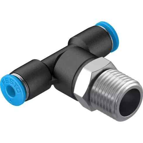 Тройник цанговый с резьбой переходной Festo QST-1/4-4 Тройник цанговый с резьбой переходной Festo QST-1/4-4