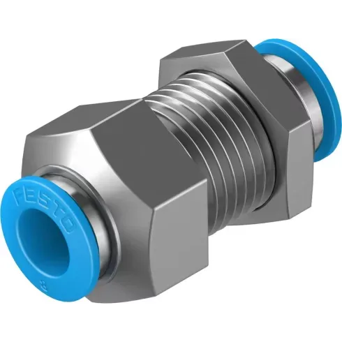 Муфта цанговая для панельного монтажа прямая Festo QSS-8-F Муфта цанговая для панельного монтажа прямая Festo QSS-8-F