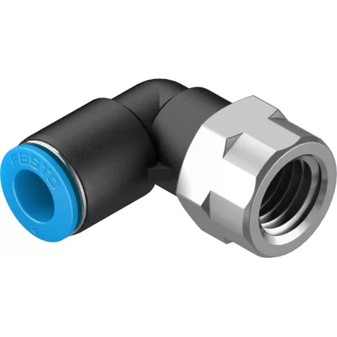 Штуцер цанговый угловой с внутренней резьбой Festo QSLF-1/4-8-B Штуцер цанговый угловой с внутренней резьбой Festo QSLF-1/4-8-B