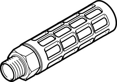 Глушитель алюминиевый резьбовой Festo U-1-B-NPT Глушитель алюминиевый резьбовой Festo U-1-B-NPT