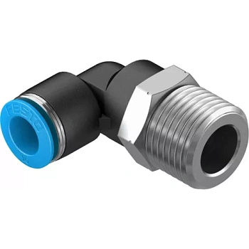 Штуцер цанговый угловой Festo QSL-1/2-10 Штуцер цанговый угловой Festo QSL-1/2-10