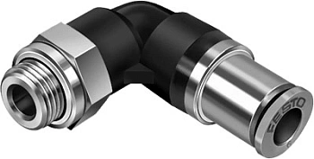 Штуцер цанговый угловой, самозапирающийся Festo QSKL-G1/8-8 Штуцер цанговый угловой, самозапирающийся Festo QSKL-G1/8-8