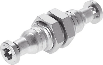 Муфта цанговая для панельного монтажа прямая Festo CRQSS-12 Муфта цанговая для панельного монтажа прямая Festo CRQSS-12
