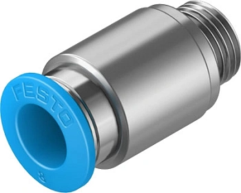 Штуцер цанговый с внешним шестигранником Festo QS-G1/8-8-I Штуцер цанговый с внешним шестигранником Festo QS-G1/8-8-I