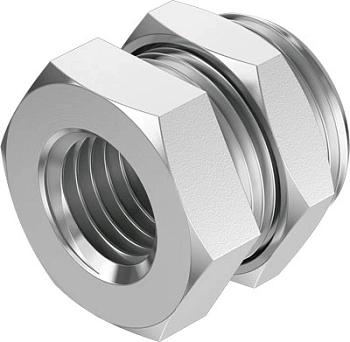 Штуцер с наружной и внутренней резьбой для панельного монтажа Festo NPFC-B-G38-F