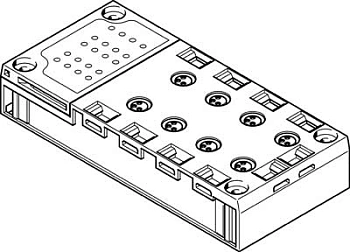 Плита для блочного монтажа Festo CPX-AB-8-M8-3POL Плита для блочного монтажа Festo CPX-AB-8-M8-3POL