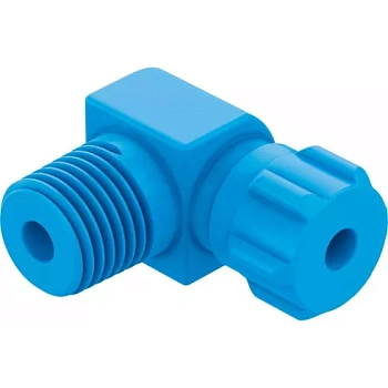 Штуцер ниппельный угловой с накидной гайкой Festo GCK-1/4-PK-6-KU Штуцер ниппельный угловой с накидной гайкой Festo GCK-1/4-PK-6-KU