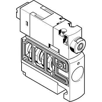 Распределитель с электроуправлением Festo CPVSC1-M1LH-D-H-Q4C Распределитель с электроуправлением Festo CPVSC1-M1LH-D-H-Q4C