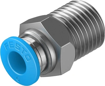 Штуцер цанговый Festo QS-1/4-6 Штуцер цанговый Festo QS-1/4-6
