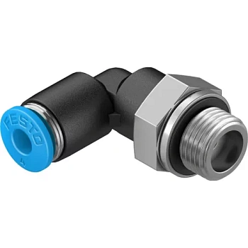 Штуцер цанговый угловой Festo QSL-G1/8-4 Штуцер цанговый угловой Festo QSL-G1/8-4