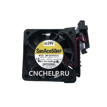 Вентилятор Sanyo Denki SanAce 60WF 9WF0624H707A ( Fanuc A90L-0001-0567#B ) 60x25мм 24В 0.11A