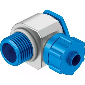 Штуцер ниппельный угловой с накидной гайкой Festo LCK-1/4-PK-6-KU Штуцер ниппельный угловой с накидной гайкой Festo LCK-1/4-PK-6-KU