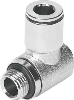 Штуцер цанговый угловой поворотный Festo NPQM-LK-G18-Q8-P10 Штуцер цанговый угловой поворотный Festo NPQM-LK-G18-Q8-P10