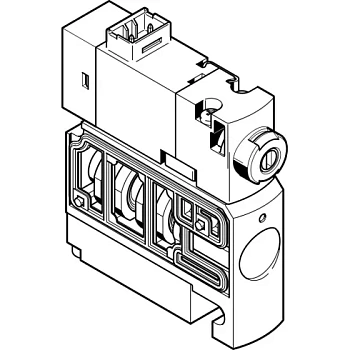 Распределитель с электроуправлением Festo CPVSC1-M1LH-D-T-Q3C Распределитель с электроуправлением Festo CPVSC1-M1LH-D-T-Q3C