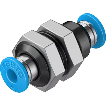 Муфта цанговая для панельного монтажа прямая Festo QSS-4 Муфта цанговая для панельного монтажа прямая Festo QSS-4