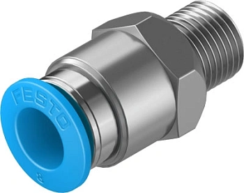 Штуцер цанговый Festo QS-1/8-8 Штуцер цанговый Festo QS-1/8-8
