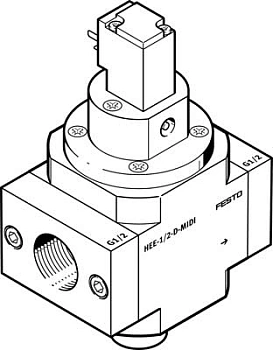 Отсечной распределитель Festo HEE-1/8-D-MINI-230 Отсечной распределитель Festo HEE-1/8-D-MINI-230