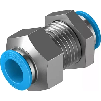 Муфта цанговая для панельного монтажа прямая Festo QSS-12-F Муфта цанговая для панельного монтажа прямая Festo QSS-12-F