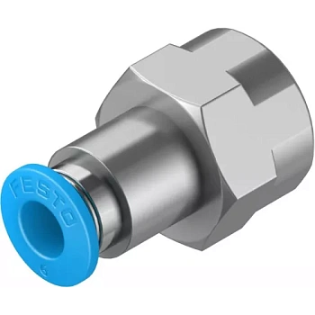 Штуцер цанговый с внутренней резьбой Festo QSF-1/4-6-B Штуцер цанговый с внутренней резьбой Festo QSF-1/4-6-B