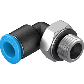 Штуцер цанговый угловой Festo QSML-G1/8-6 Штуцер цанговый угловой Festo QSML-G1/8-6