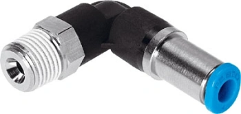 Штуцер цанговый угловой, самозапирающийся Festo QSKL-3/8-8 Штуцер цанговый угловой, самозапирающийся Festo QSKL-3/8-8