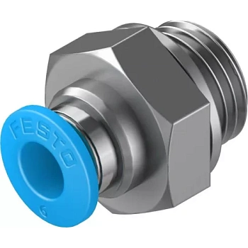 Штуцер цанговый Festo QS-G1/4-6 Штуцер цанговый Festo QS-G1/4-6