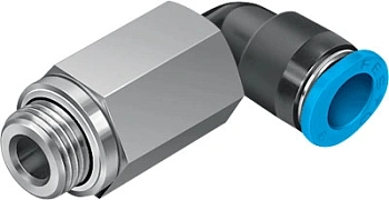 Штуцер цанговый угловой удлиненный Festo QSMLL-G1/8-6 Штуцер цанговый угловой удлиненный Festo QSMLL-G1/8-6