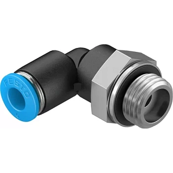 Штуцер цанговый угловой Festo QSL-G1/4-6 Штуцер цанговый угловой Festo QSL-G1/4-6