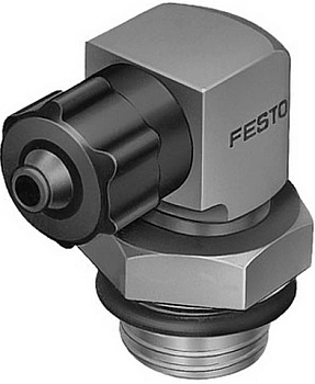 Штуцер ниппельный угловой с накидной гайкой Festo LCKN-1/4-PK-6 Штуцер ниппельный угловой с накидной гайкой Festo LCKN-1/4-PK-6