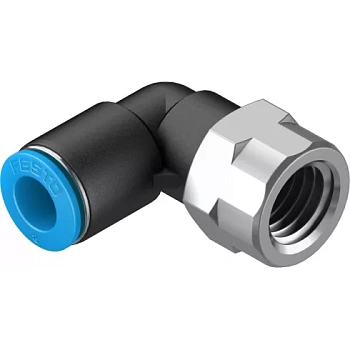 Штуцер цанговый угловой с внутренней резьбой Festo QSLF-1/4-8-B Штуцер цанговый угловой с внутренней резьбой Festo QSLF-1/4-8-B