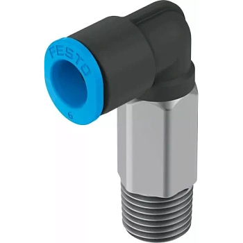 Штуцер цанговый угловой удлиненный Festo QSMLL-1/8-6 Штуцер цанговый угловой удлиненный Festo QSMLL-1/8-6