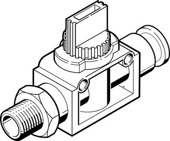 Отсечной клапан Festo HE-3A-3/8-QS-5/16-U Отсечной клапан Festo HE-3A-3/8-QS-5/16-U
