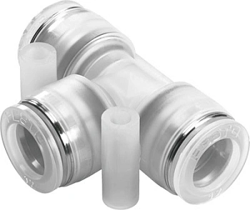 Тройник цанговый прямой Festo NPQP-T-Q6-E-FD-P10 Тройник цанговый прямой Festo NPQP-T-Q6-E-FD-P10