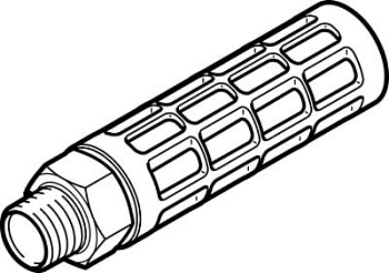 Глушитель алюминиевый резьбовой Festo U-1-B-NPT Глушитель алюминиевый резьбовой Festo U-1-B-NPT