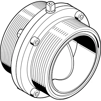 Поворотный затвор пищевой Festo VZFB-SZ-4-TT-V4V4E
