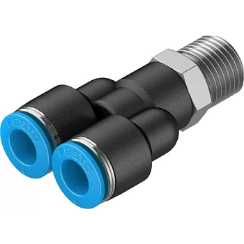 Тройник цанговый с резьбой Festo QSY-1/4-8 Тройник цанговый с резьбой Festo QSY-1/4-8