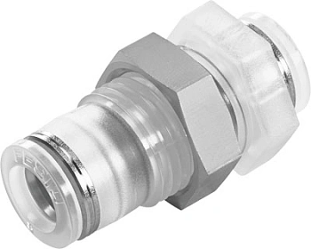 Муфта цанговая для панельного монтажа прямая Festo NPQP-H-Q6-E-FD Муфта цанговая для панельного монтажа прямая Festo NPQP-H-Q6-E-FD